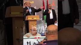 صعود مفاجئ لأهالي الشهداء على منصة مؤتمر في غزة.. وقيادي بحماس يعقّب