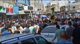 تشييع ووداع الشهيد تميم حجازي من خان يونس جنوب القطاع