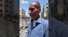 حد المتضررين من قصف منزل سكني لعائلة شملخ غربي مدينة غزة يتحدث لـ"صفا"