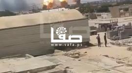 شاهد: لحظة قصف طائرات الاحتلال موقعًا للمقاومة جنوبي قطاع غزة