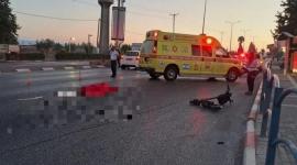 من مكان حادث السير في "العفولة"