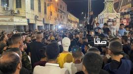 تظاهرة في جنين عقب استشهاد عدي التميمي الليلة