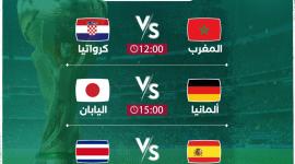 مواعيد مباريات اليوم الأربعاء