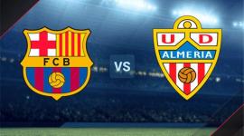 مباراة برشلونة ضد ألميريا الان 5-11 في الدوري الاسباني