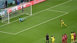 لحظة تسجيل الهدف الأول في المونديال