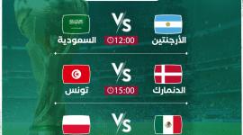 مواعيد مباريات اليوم الثلاثاء