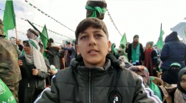 ماذا قال الأطفال المشاركين في انطلاقة حماس 35 في غزة؟