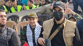 أبناء القائد العام للقسام محمد الضيف بمهرجان انطلاقة حماس