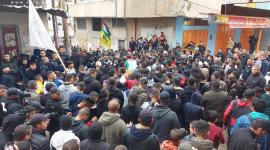 تشييع الشهيد عامر ابو زيتون بمخيم بلاطة