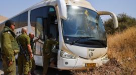 حافلة تعرضت لعملية إطلاق نار في أريحا في سبتمبر 2022