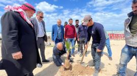 إحياء يوم الأرض على ساحل مدينة غزة