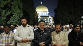 صلاة  التراويح في المسجد الأقصى