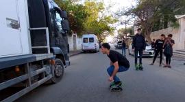 رياضة السكيت بورد في غزة