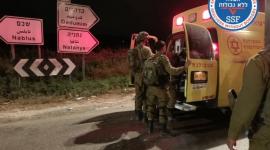 من مكان عملية إطلاق النار في نابلس