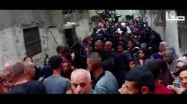 تشييع جثمان الشهيد فارس حشاش في مخيم بلاطة