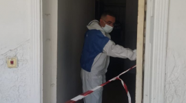 من مكان الجريمة، تصوير شرطة الاحتلال