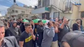 تشييع جثمان الشهيد محمد رفعت عدوان من قرية فرعون جنوب طولكرم