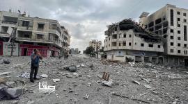 دمار واسع في حي الرمال بغزة جراء القصف الإسرائيلي