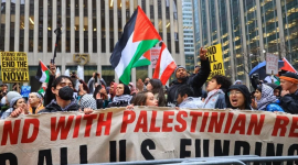 تواصل المظاهرات المؤيدة لفلسطين في شيكاغو