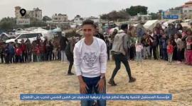 مبادرة ترفيهية للتخفيف من الضرر النفسي للحرب على الأطفال في دير البلح وسط قطاع غزة