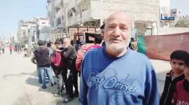 عودة عمل مخبز السلطان بحي الصبرة في غزة وارتياح لدى المواطنين رغم اصطفاف أعداد كبيرة لشراء الخبز