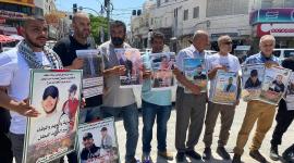 وقفة إسناد للأسرى في سجون الاحتلال بنابلس