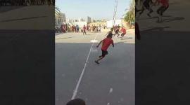 دوري كرة القدم في مراكز إيواء بمدينة الشيخ زايد شمالي قطاع غزة