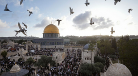 صلاة عيد الفطر في فلسطين