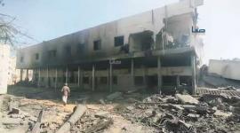الدمار في مقر الصناعة التابع لـ"أونروا" ومحيطه غربي مدينة غزة بعد انسحاب آليات الاحتلال من المنطقة