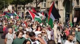 مظاهرة لدعم فلسطين في العاصمة الأيرلندية دبلن