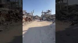 دمار واسع في حي الشجاعية شرقي غزة