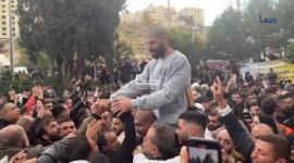 من استقبال الأسرى الذين أفرج عنهم ضمن الدفعة الثانية من صفقة التبادل