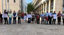 وقفة احتجاجية تضامنا مع رجا إغبارية