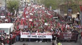 مسيرة حاشدة بإسطنبول للتنديد بالإبادة الجماعية على غزة
