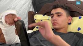 لاعب الجمباز الفتى أحمد الغلبان من شمال غزة.. قذيفة إسرائيلية بترت قدميه وخطفت توأمه محمد