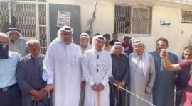 جانب من المؤتمر الصحفي للتجمع الوطني للقبائل والعشائر والعائلات الفلسطينية في غزة