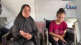 طفلة من ذوي الاحتياجات الخاصة تعاني الأمرين بسبب المجاعة في غزة