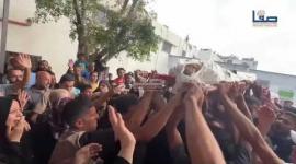 الأسيرة المحررة فاطمة الزق تودع ابنها يوسف باستهدف شقة سكنية في مدينة غزة