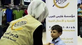 فارس العرب وWFP يوزعان مساعدات غذائية لأسر غزة