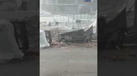 هطول أمطار غزيرة على خيام النازحين المهترئة في مدينة غزة