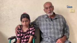 الطفلة ديما أبو شكيان الناجية الوحيدة من عائلتها تواجه خطر بتر قدميها وتناشد بالسفر