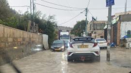 بسبب الأمطار.. تضرر منازل وأحياء وشوارع في القدس