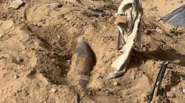 قذيفة إسرائيلية غير منفجرة في غزة- توضيحية