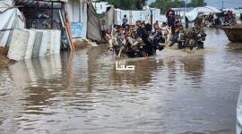 بفعل المنخفض.. مصابون جراء انهيار منزل على رؤوس ساكنيه غربي مدينة غزة