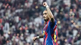 رافينيا سجل هدفين لبرشلونة في المباراة