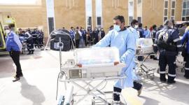 وصول 11 طفلًا خدجًا إلى غزة بعد إنهاء علاجهم في الخارج