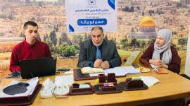 صالون صحفي  نظمه منتدى الإعلاميين الفلسطينيين في غزة مع وكيل وزارة الاقتصاد