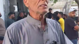 "كفى سفك دماء في غزة".. صرخة مواطن بعد قصف إسرائيلي لخيمة نازحين وسط مدينة غزة أسفر عن 7 شهداء