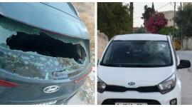 مستوطنون يهاجمون منزلًا ويحطمون مركبات شمال سلفيت