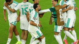فرحة منتخب الجزائر بالفوز